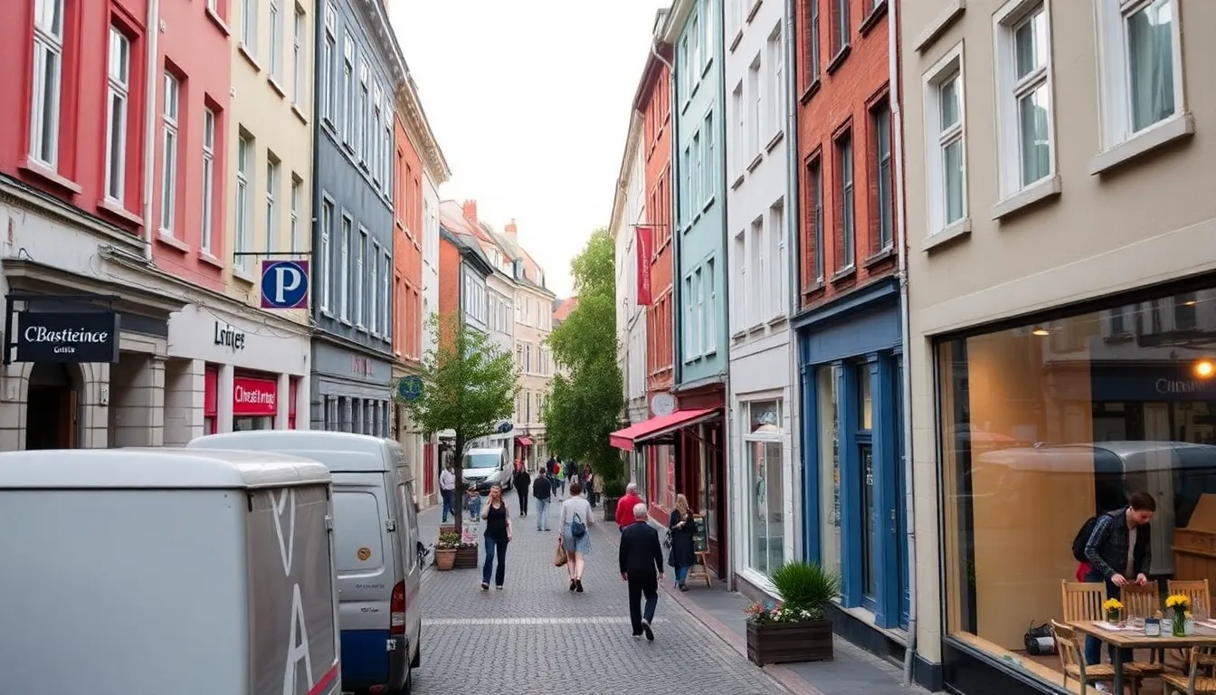 billig overnatning i odense centrum - Illustration