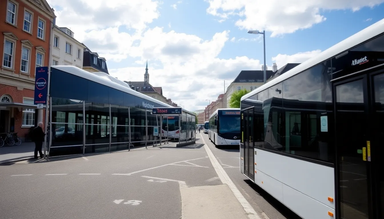 busruter i Odense by - Illustration