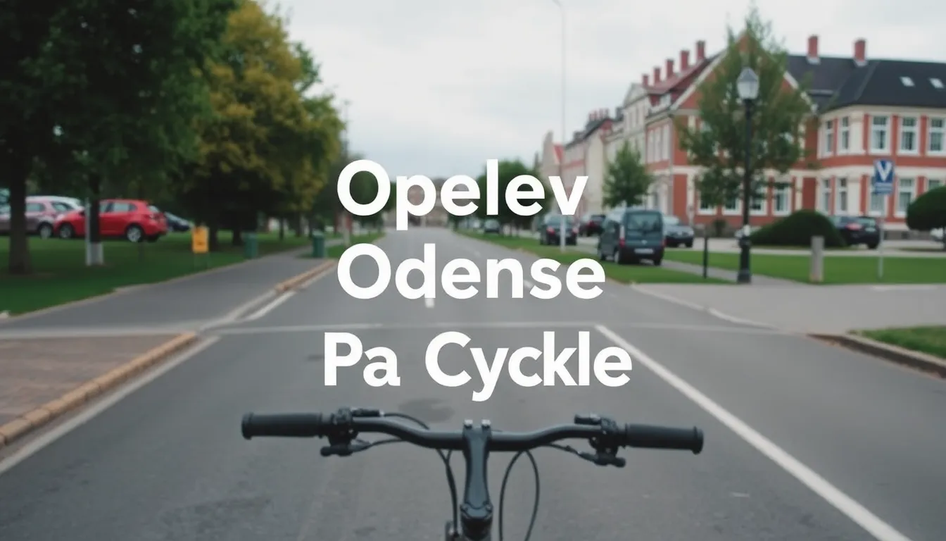 oplev Odense på cykel - Illustration