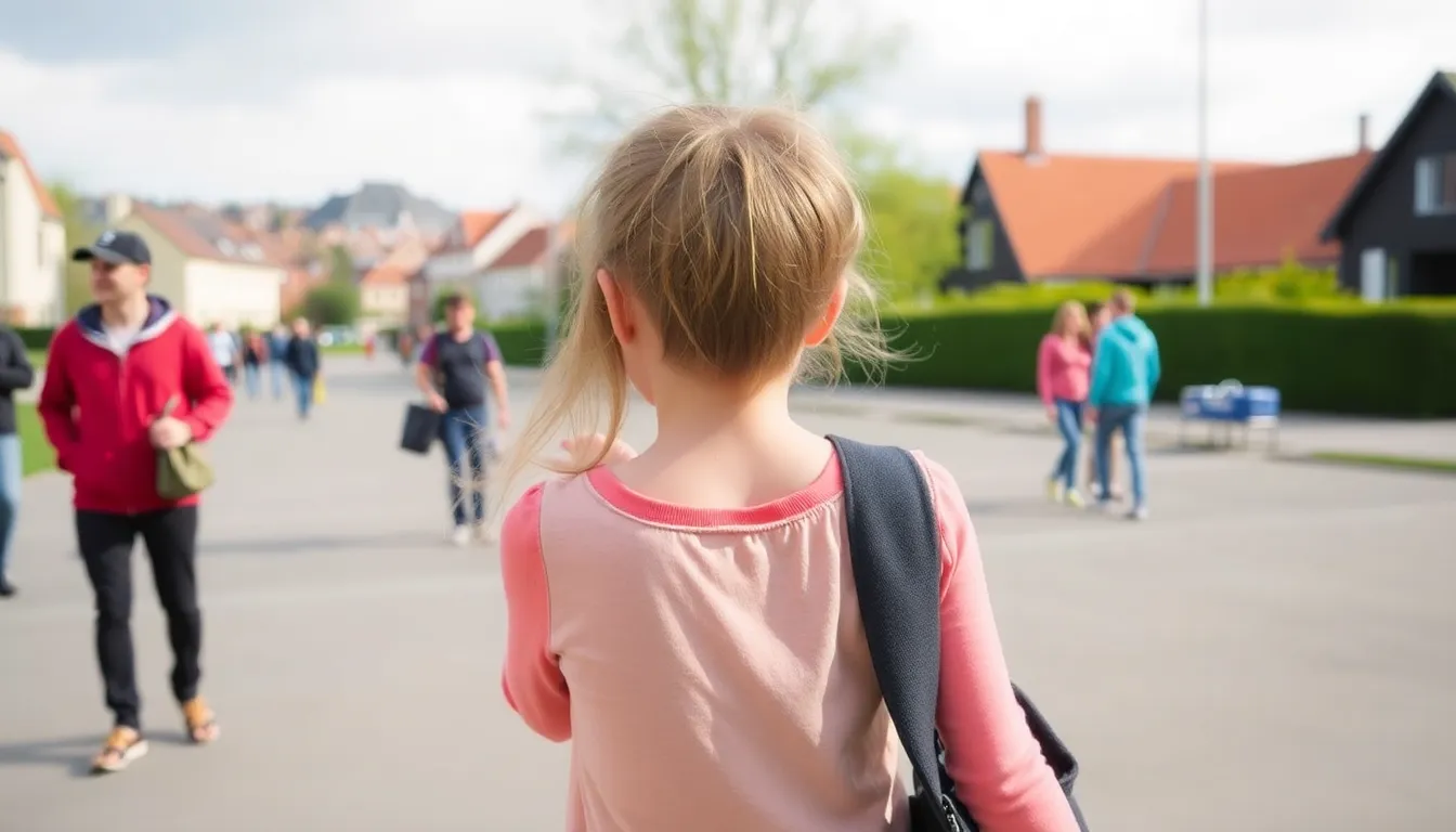 rundt i odense med børn - Illustration