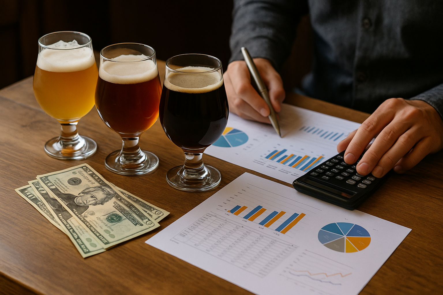 ølsmagning i Odense - Illustration