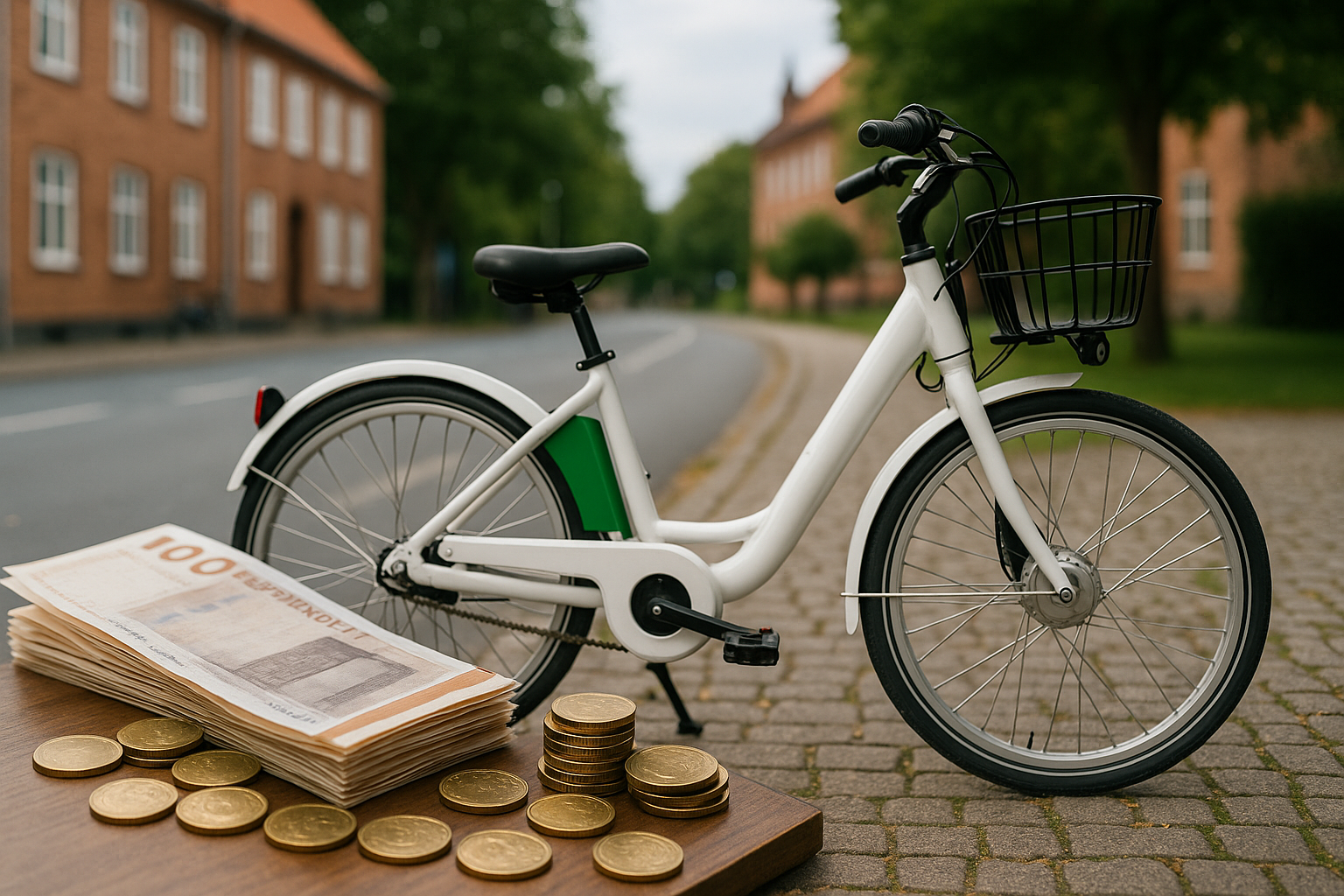 bycykler i Odense - Illustration