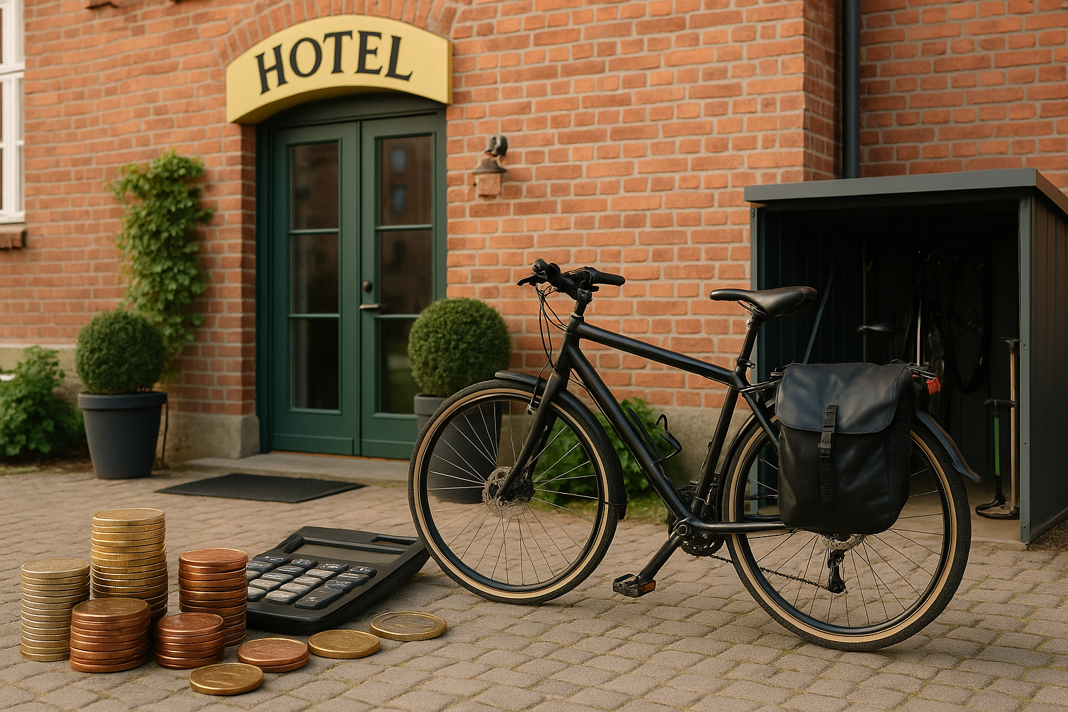 cykelvenligt hotel i Odense - Illustration